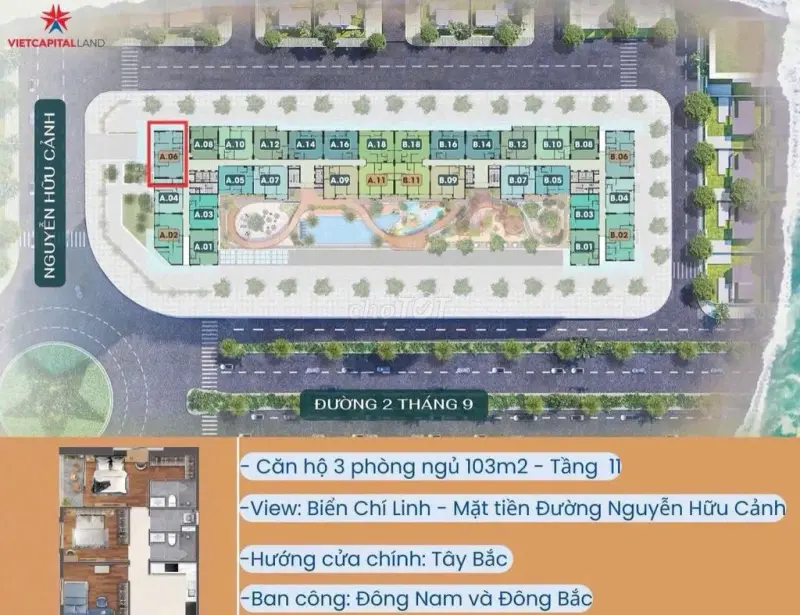 Bán Căn Penhouse Sở Hữu Vĩnh Viễn 160M2 Tại Vũng Tàu