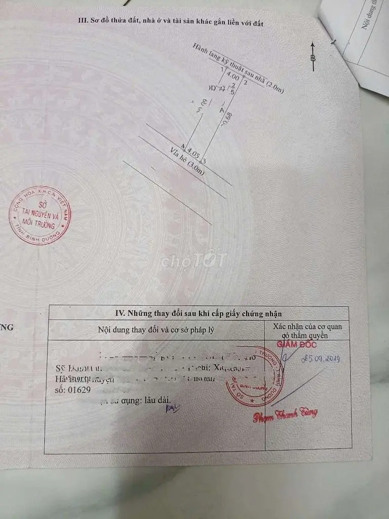 Bán Đất Chính Chủ Tân Bình Dĩ An Gần Vòng Xoay An Phú