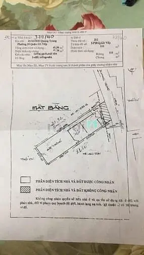 Bán Nhà Rẻ Hẻm Xe Hơi (5,3X22) 379/40 Quang Trung P10 Gò Vấp