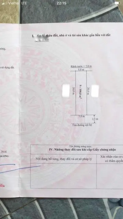 Chuyển Nhượng Lô Đất Nền 100 M2, Mặt Tiền 5M Tại An Đồng - An Dương - Hải Phòng, Giá 2.2 Tỷ