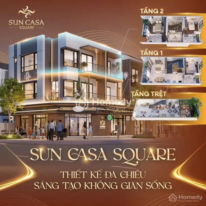 Mở Bán Dự Án Sun Casa Square -Vsip2 , Phường Vĩnh Tân, Tp.hcm