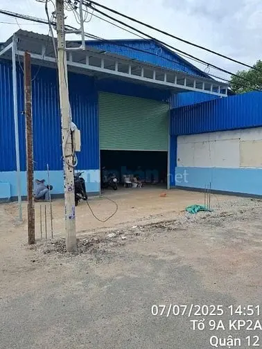 Quận 12 - Chính Chủ Cho Thuê Kho Xưởng 1000M2