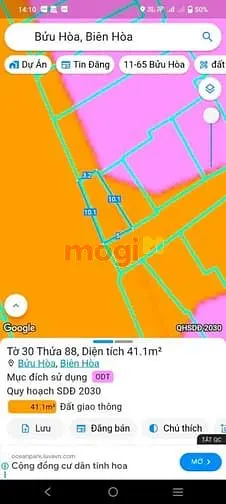 Mặt Tiền Bùi Hữu Nghĩa Phường Bửu Hòa ,Lô Góc 2 Mặt Tiền, Thích Hợp Kí