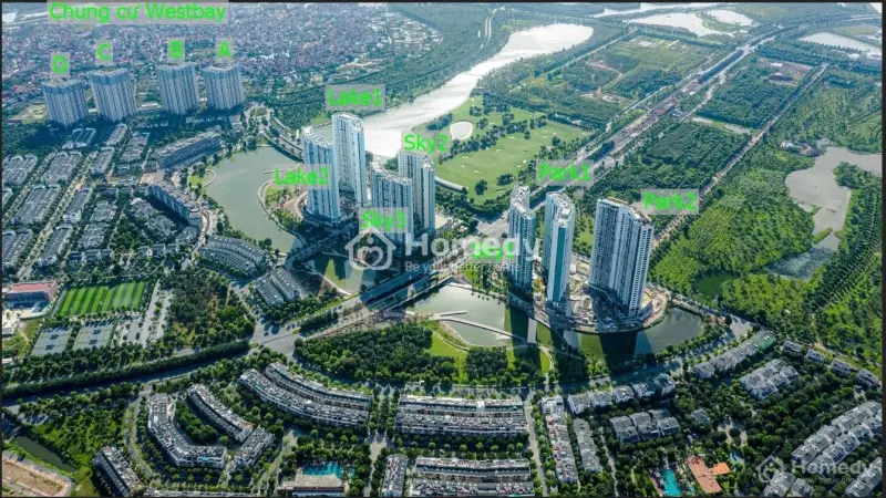 Bán 2 Ngủ 2 Vệ Sinh, Toà Lake1 , View Golf - Chung Cư Aquabay , Kđt Ecopark