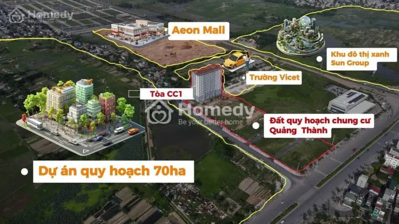 Nhà Ở Xã Hội Quảng Thành- Thành Phố Thanh Hóa- 3 Ngủ Tài Chính 1.5 Tỷ