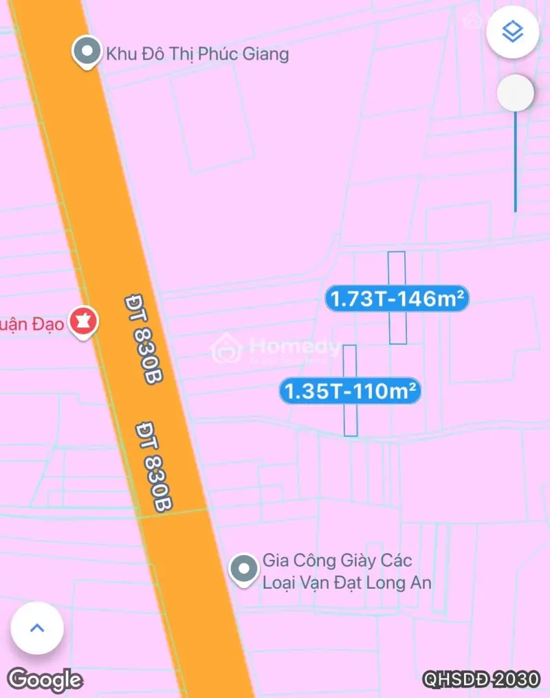 Nền Thổ Cư 134M2 [ Cặp Đường Tỉnh 830 ] Tại Kcn Thuận Đạo, Long Cang, Tây Ninh