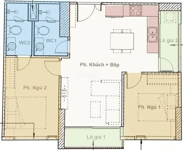 Direct Owner Rental: 2-Bedroom Apartment – Tower H, Eco Green Saigon