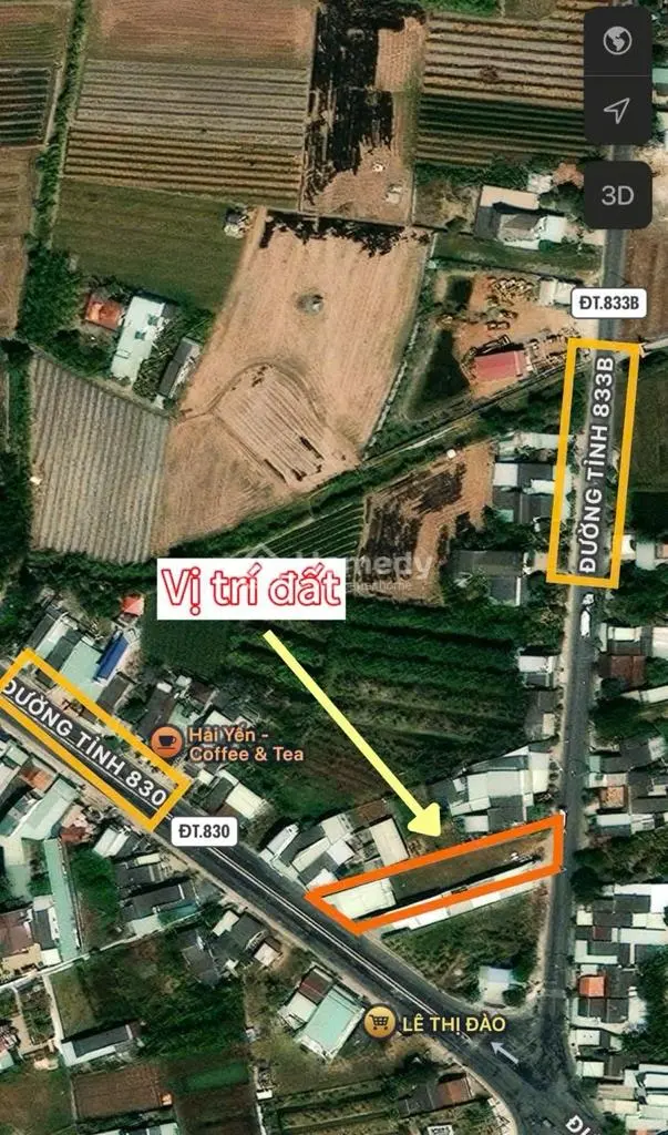 Nhà Xưởng 923M2 Full Thổ Cư, 2 Mt Đường Tỉnh 830 - 833B