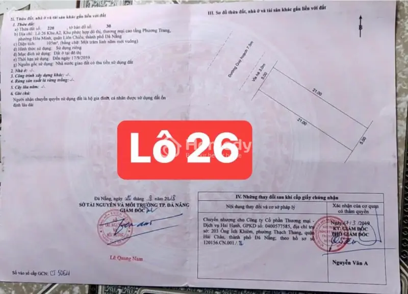 🏡Chào Bán Cặp Đất Đất Đẹp -Lên Nhà Số 115-117 Trần Minh Tông (A2 Phương Trang) Thông Biển