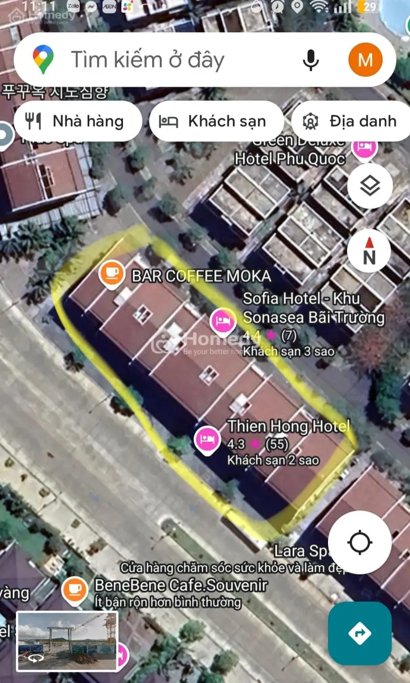 Khách Sạn 50 Phòng, Nhà Hàng 800M2, Shop 200M2, Gần Biển, Phố Đêm Và Sân Bay.