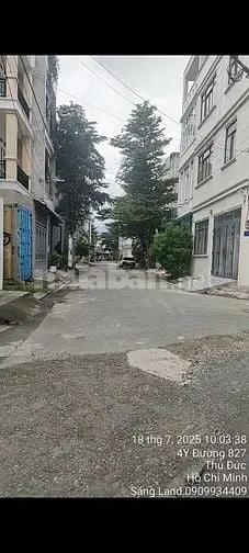 Bán Nền Nhà Hướng Tây.4*13 Đường 827 Phú Hữu.4 Tỷ 1