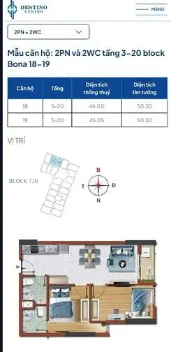 Khách Ngợp Tiền Cần Sang Nhượng Căn Hộ Destino Giá 1.010 Tỷ 1Pn, 37M2