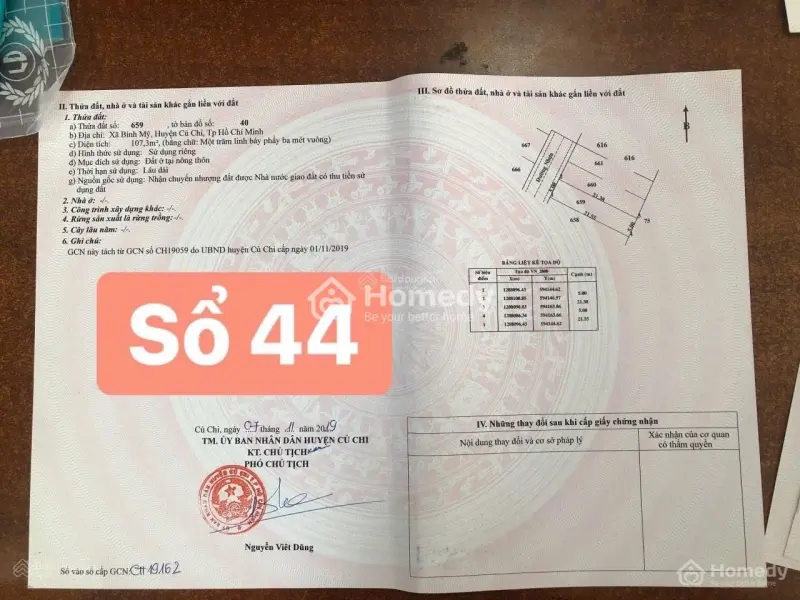 Chính Chủ Bán Đất Nền Có Sổ Hồng 2.1 Tỷ Tại Xã Bình Mỹ, Củ Chi, Hcm