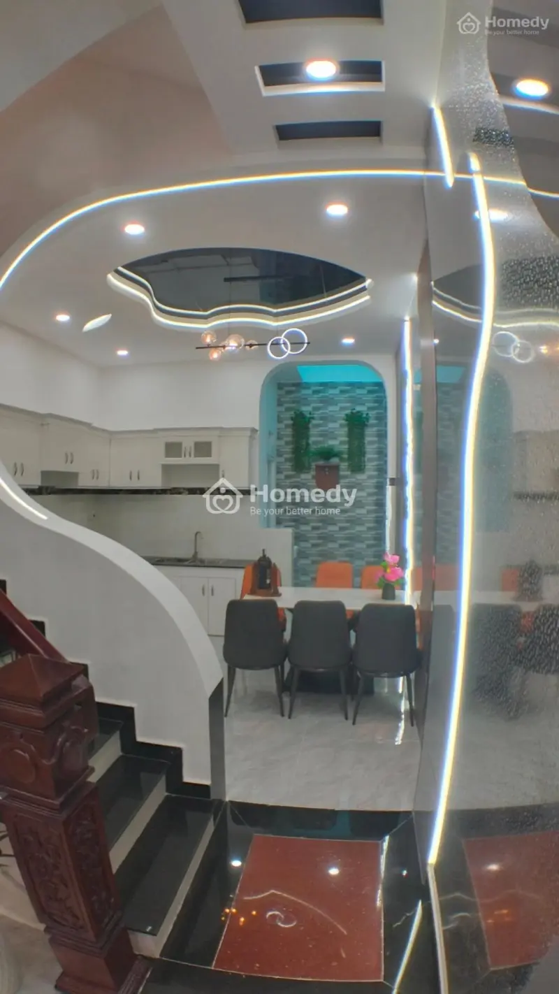 Nhà Đẹp Hẻm Xe Tải Thông Huỳnh Thị Hai – 3 Tầng – 4Pn – Sổ Riêng – Full Nội Thất