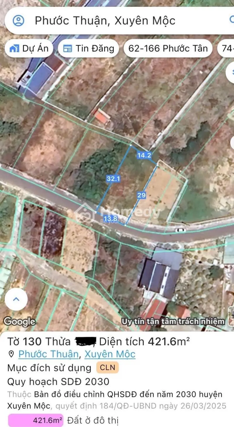 Hiếm: Lô Đất Hồ Tràm Cách Biển 290M, Mặt Tiền Đường Oda, Ngang 14M Diện Tích 422M2.