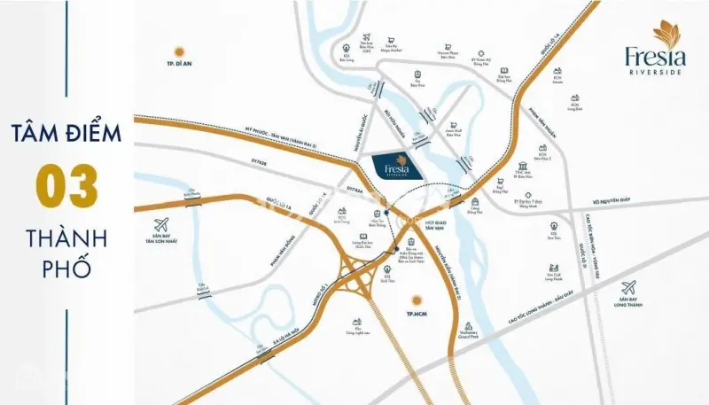 Fresia Riverside - Căn Hộ View Sông Đối Diện Aeon Mall Biên Hòa