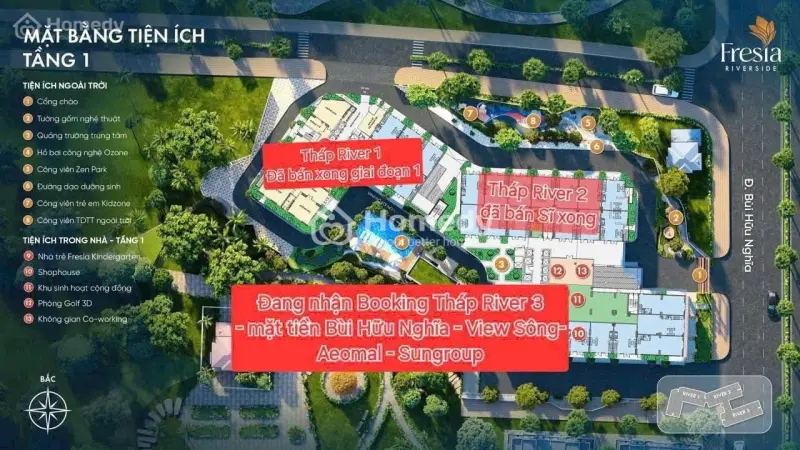Fresia Riverside - Căn Hộ View Sông Đối Diện Aeon Mall Biên Hòa