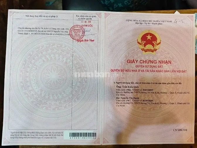 3 Tầng- Hẻm Xe Hơi 740/37 Võ Văn Kiệt P1 Q5 Shr Hoàn Công Đủ