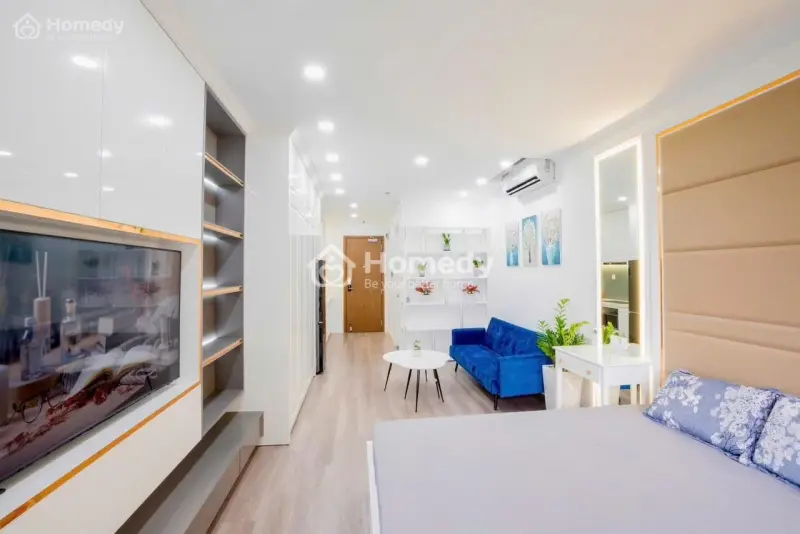 Chung Cư The Botanic, P2, Tb: 1Pn, Full Nội Thất, 45M2, 12Tr/Tháng
