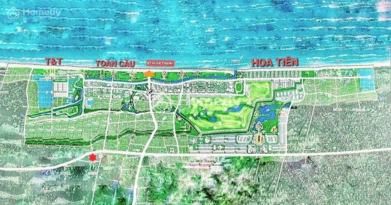 Bán Đất Mặt Đường Ven Biển Xuân Thành Giá Đầu Tư Sổ Đỏ Chính Chủ