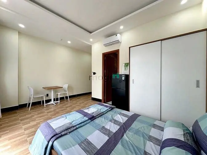 Căn Hộ Studio Ban Công - Full Nội Thất Gần Khu Bàu Cát - Đồng Đen