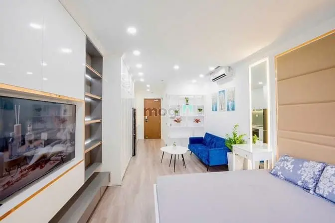 Chung Cư The Botanic, P2, Tb: 1Pn, Full Nội Thất, 45M2, 12Tr/Tháng