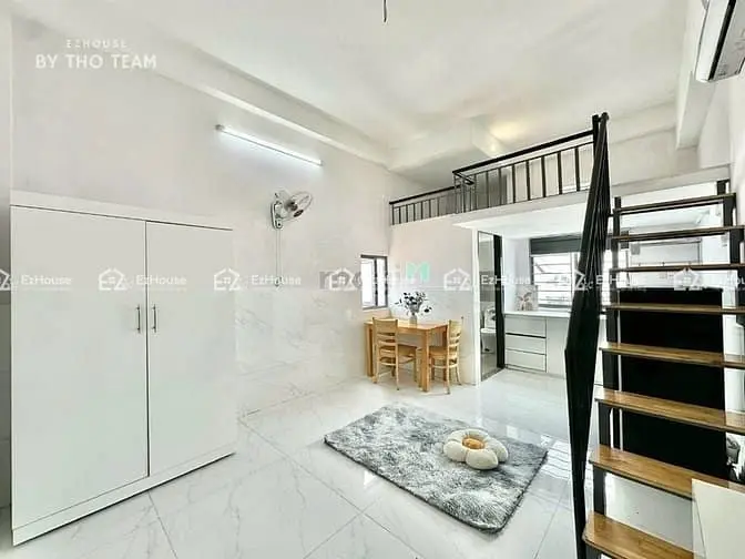Căn Hộ Cho Thuê Có Gác Thoáng Sáng Ngay Khu Hoàng Hoa Thám