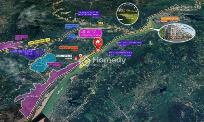 Đất Nền 2 Mặt Tiền View Sông Đà Đẹp Tuyệt Đỉnh