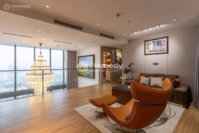 Penthouse Khai Sơn City Long Biên 270M2 Thiết Kế Duplex View Hồ ( Bàn Giao Thô) Lh 0987106***