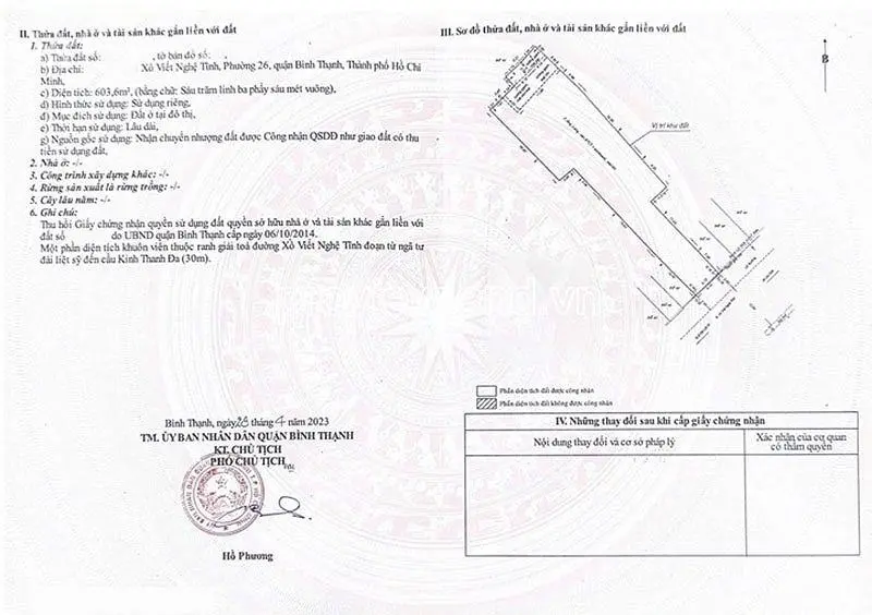 Bán Nhà Đất Xô Viết Nghệ Tĩnh, Bình Thạnh, 603M², Mặt Tiền Lớn, Giá Tốt