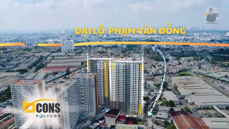 Căn 2Pn2Wc Bcons Polygon Diện Tích 59M2, Hướng Bắc, Giá 2.45 Tỷ
