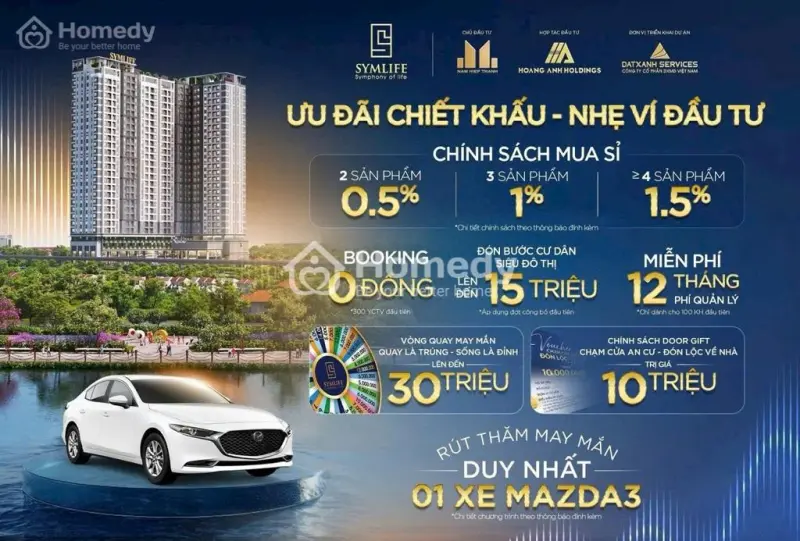 Chỉ Cần 250Tr Sở Hữu Căn Hộ Symlife Ngay Trung Tâm Còn Được Giảm Ngay 30Tr Khi Booking Sớm