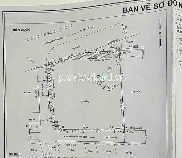 Bán Đất Mặt Tiền Phạm Văn Đồng, Thủ Đức, 1300M2, Phù Hợp Xây Vp