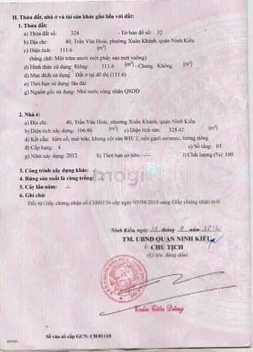 Nhà 3 Lầu Mặt Tiền Trần Văn Hoài Gần Vincom Xuân Khánh, Cần Thơ - 20T