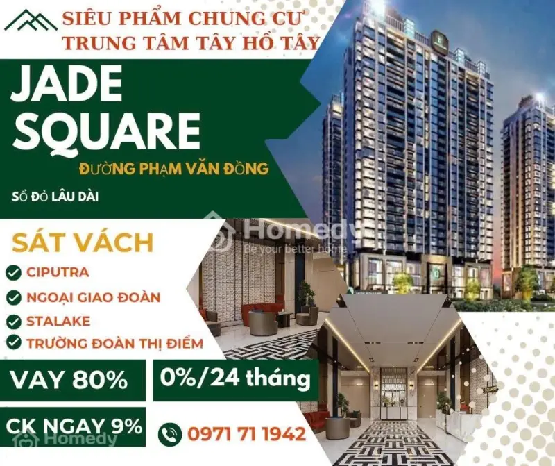Jade Square – Căn Hộ Cao Cấp Trái Tim Phía Tây Bắc Thủ Đô