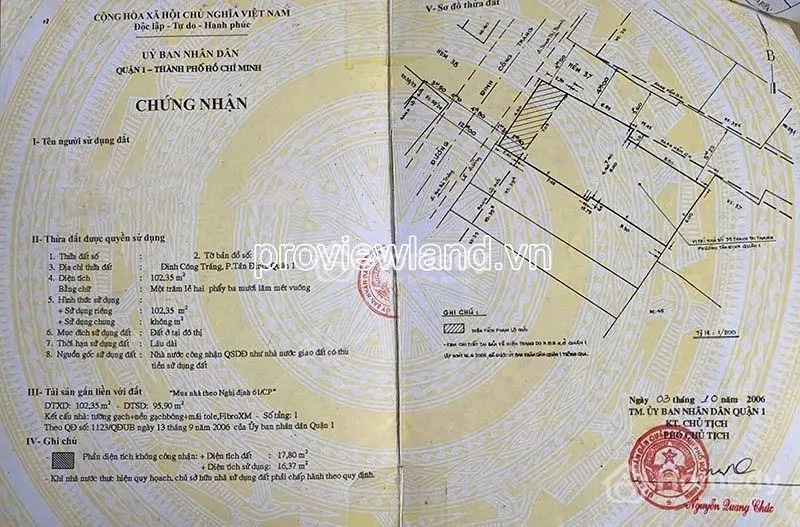 Bán Nhà 2 Mặt Tiền Đinh Công Tráng, Quận 1, 6 Tầng + Sân Thượng, 102M2, 60 Tỷ