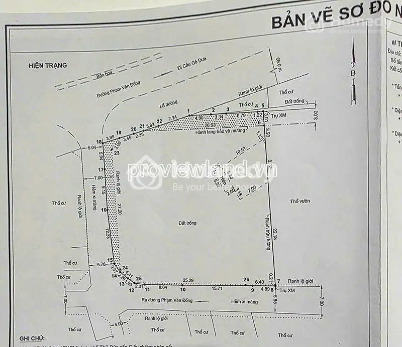 Bán Đất 3 Mặt Tiền Phạm Văn Đồng, 1.300M², Vị Trí Đắc Địa, Giá Chỉ 185 Tỷ