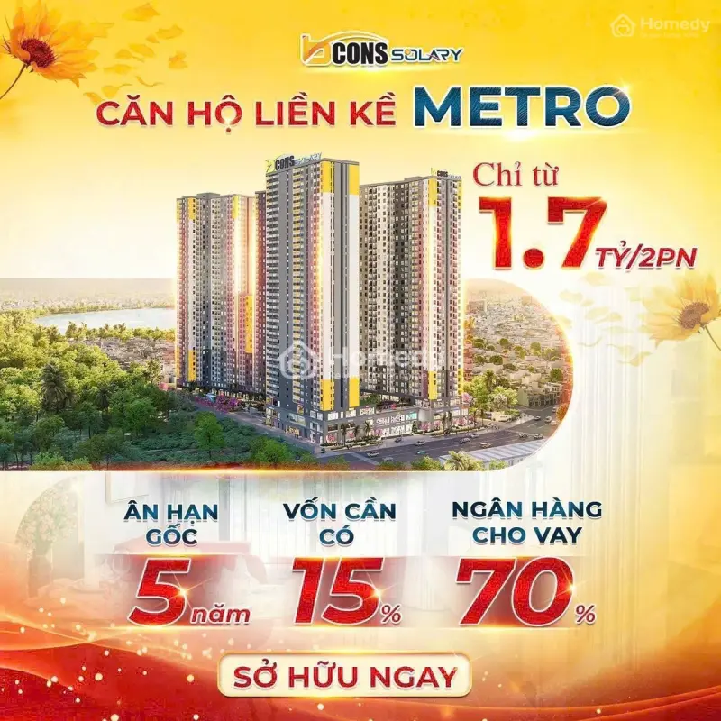 Bcons Solary Căn Hộ 2Pn Giá Chỉ 1Tỷ5 Chỉ Có Tại Bcons Homes