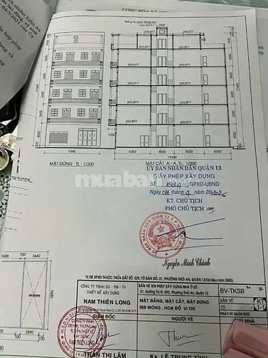 Mt Nguyễn Thị Kiêu - Thới An -Q12 . Dt: 9.4X35M . Gpxd : Hầm 6 Lầu