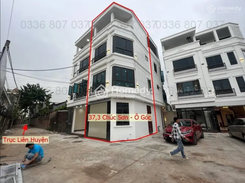 Bán Nhà 4 Tầng Tại Thị Trấn Chúc Sơn Gần Trục Chính Kinh Doanh Ô Tô Vào Tận Đất