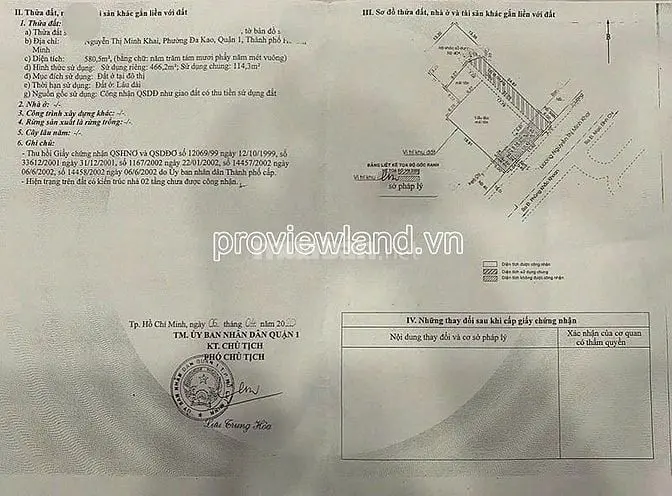 Nhà Mặt Tiền Nguyễn Thị Minh Khai, Q1, 2 Tầng, Dt 580M2, Sổ Hồng
