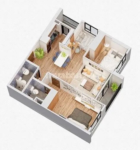 Bán 2Pn + 73M2 Căn 1003 Tầng Đẹp View Kcn Yên Bình Complex Thái Nguyên