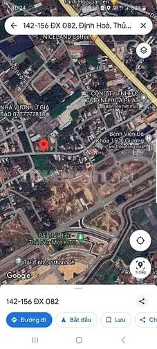 Bán Đất Mặt Tiền Đường Đx82 P.định Hoà, Thủ Dầu 1, Bình Dương
