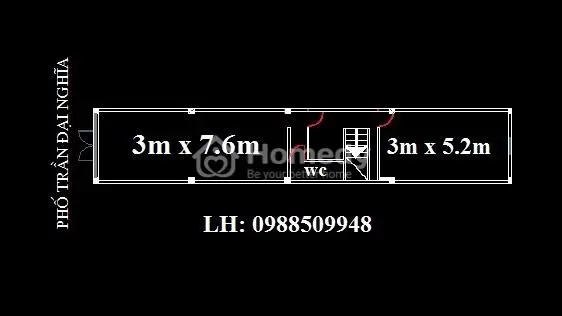 Cho Thuê Tầng 1 Mặt Phố Trần Đại Nghĩa, Ph. Bách Khoa, Q. Hai Bà Trưng, Hà Nội (50M2)