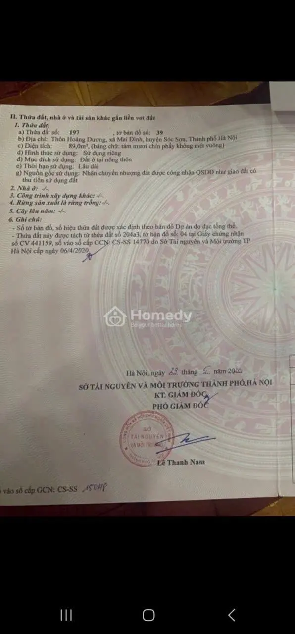 Vị Trí Vàng Trong Làng Hoàng Dương Mai Đình Dt 89 M Đường Thông Rông 6-7 M Cam Kêt
