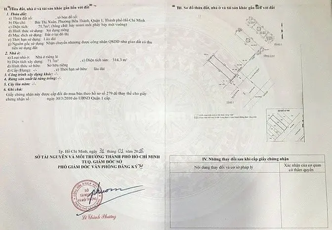 Cần Bán Nhà Bùi Thị Xuân, Quận 1, Vị Trí Đẹp, Phù Hợp Đầu Tư, 71,7M²