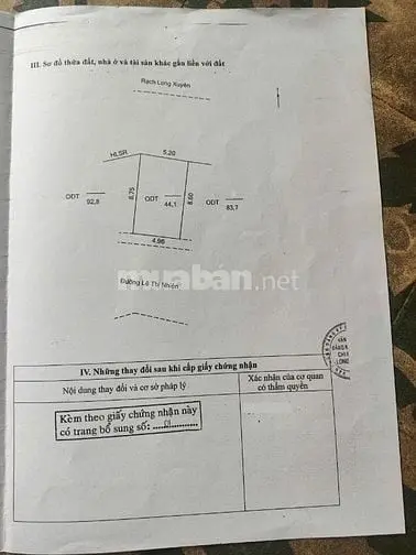 Bán Nhà 1 Trệt 2 Lầu Mặt Tiền Chợ Lê Thị Nhiên, Long Xuyên, An Giang