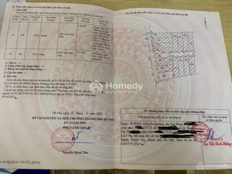 Chính Chủ Bán Đất Chương Dương, Thường Tín 47.6 Mét Vuông