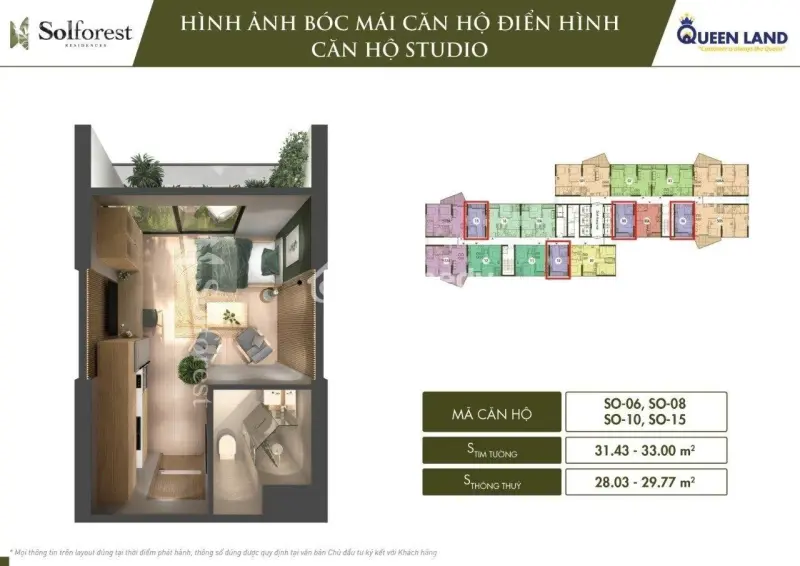 Bán Căn Hộ Studio , View Đảo Thoáng , Hướng Mát - Chung Cư Solforest , Kđt Ecopark