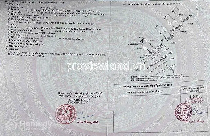 Bán Nhà Đường Lê Thị Riêng, Quận 1, 63M², 3 Tầng, Có Dòng Tiền, Giá 35 Tỷ